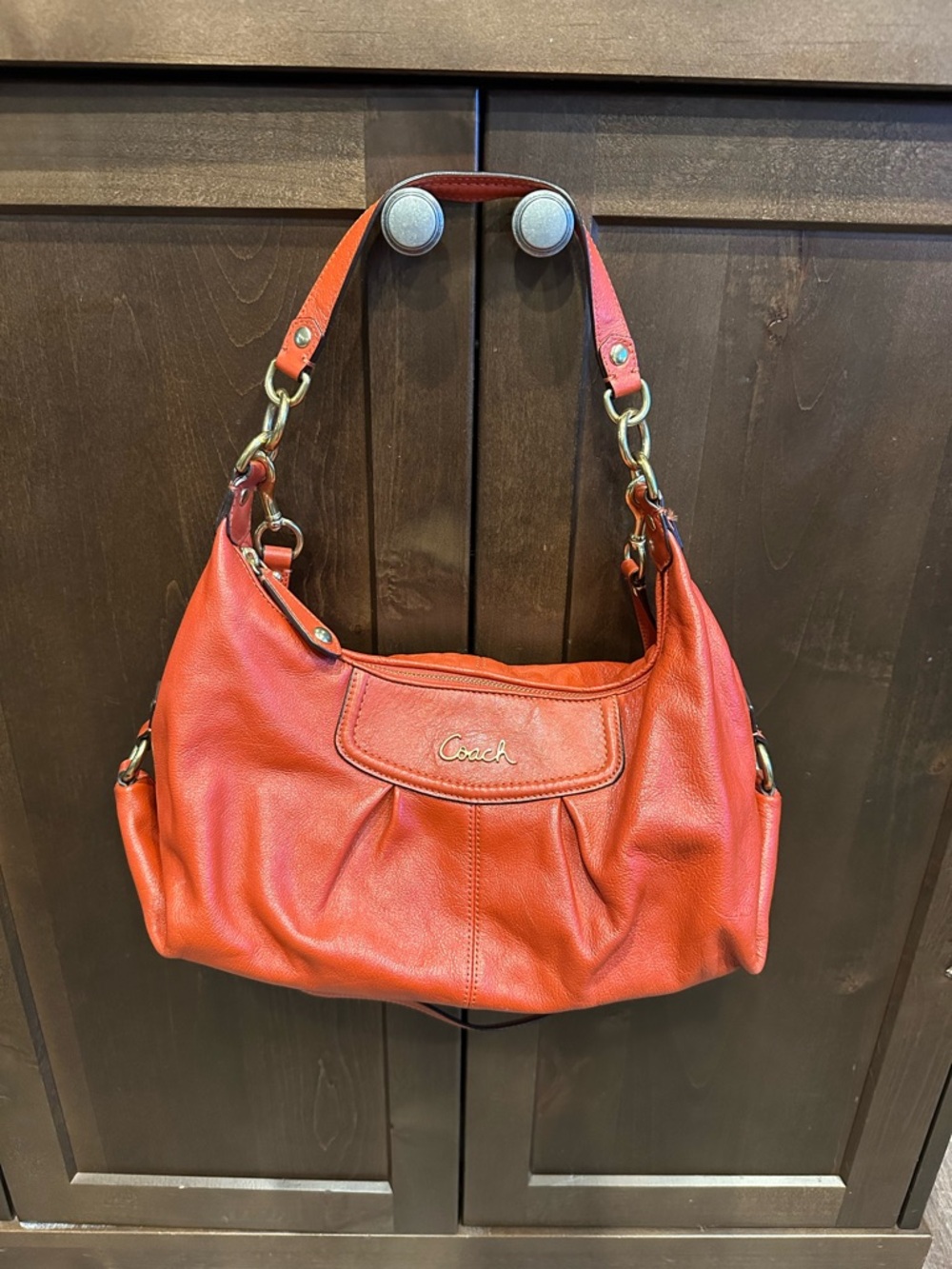 Coach Ashley Hobo F19761 Shoulder Bag-Orange